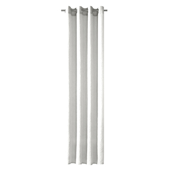 Záclona s kroužky, uni crash - béžová, 245 mm, 145 mm