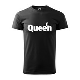 Tričko s potiskem Queen: černé 2XL