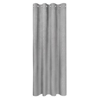 Záclona s kroužky, embosovaná struktura - šedá, 245 mm, 140 mm