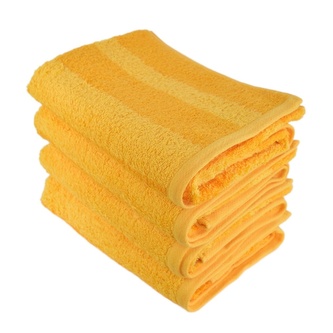 Sada bambusových ručníků STRIPE 50x90 cm 4 ks žluté