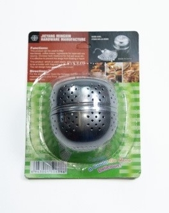 čajítko d 6,5cm, klasické na řetízku, NR