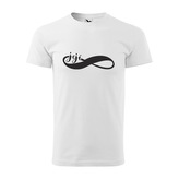 Tričko s potiskem Navždy její: bílé 2XL