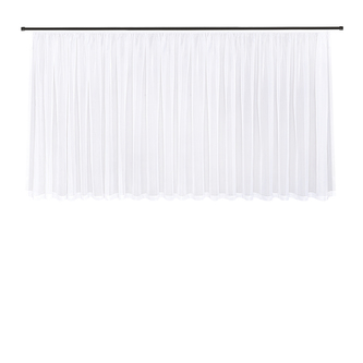Záclona, voál - bílá, 150 mm, 600 mm