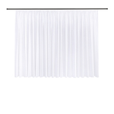 Záclona Marina, bílá, řasící páska - 175 mm, 450 mm
