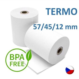 Pokladní kotouček TERMO 57/45/12 mm (22 m), 10 ks