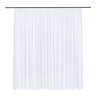 Efektní voál z recyklovaného materiálu - bílá, 245 mm, 450 mm