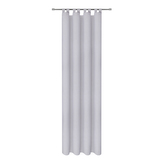 Záclona s poutky - světle šedá, 245 mm, 140 mm