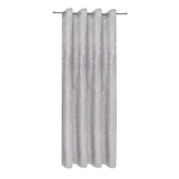 Dekorační záclona s kroužky, embosovaná - světle šedá, 245 mm, 140 mm