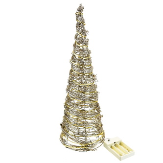 Kužel ratanový s LET osvětlením 40 cm