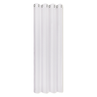 Závěs s kovovými očky, jednobarevný - bílá, 235 mm, 140 mm