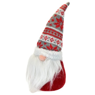 Skřítek s pletenou čepicí 30 cm