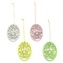 Perforovaná vajíčka na zavěšení 4 ks, 6 cm