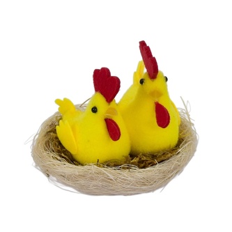 Slepička s kohoutkem v hnízdečku 8x10 cm