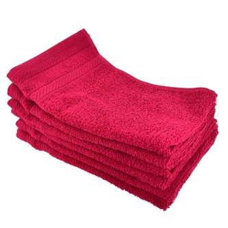Sada UNI froté ručníků na ruce bordó 30x50 cm - 6 ks