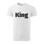 Tričko s potiskem King: bílé 4XL