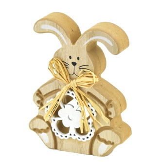 Zajíček s kytičkou 11,5 cm