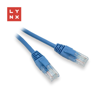 LYNX UTP patch kabel Cat5e, PVC, CCA, 2m, modrý