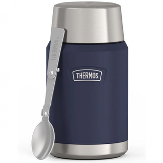 Termoska na jídlo se skládací lžící a šálkem Thermos Icon 710 ml - modrá Termoska na jídlo se skládací lžící a šálkem Thermos Icon 710 ml - modrá