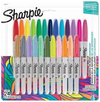 Markery Fine kpl 24-kol , Sharpie