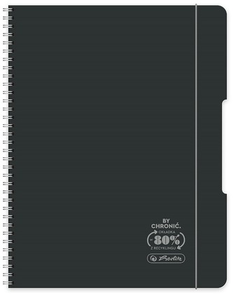 Kołonotes A5 80k. Eco PP czarny, Herlitz