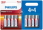 Baterie LR6 Power Alkaline 4 + 4 szt., Philips