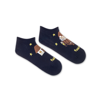 Kotníkové ponožky Dědeček Večerníček Modré S (35-38)