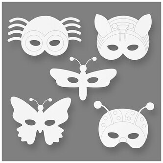 Maski papierowe do ozdobienia Owady, 16 szt., Creative