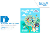 Notatnik z 12 mini kredkami Bluey, Kids