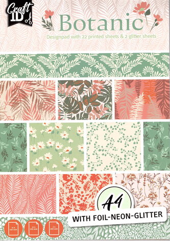 Design blok A4, 24 listů, botanic