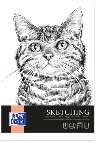 Blok rysunkowy A6 50 k. 90g szkicownik Artistic klejony, Oxford