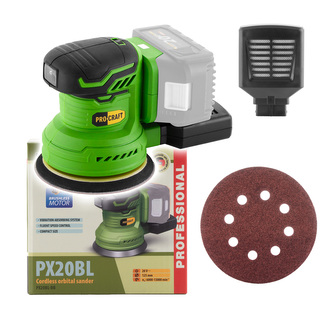Excentrická aku bruska Procraft PX20BL  (bez baterie a nabíječky) | PX20BLbb