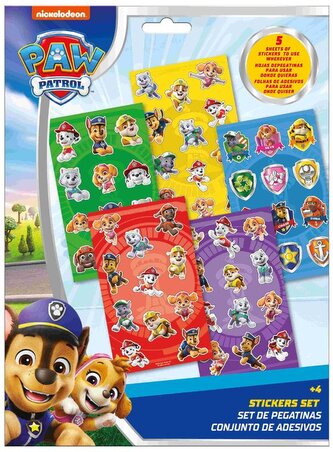 Zestaw naklejek - 92 szt. (24x2) Paw Patrol, Kids