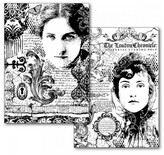 Transfer czarny A4 2szt iluzja czasu, Stamperia