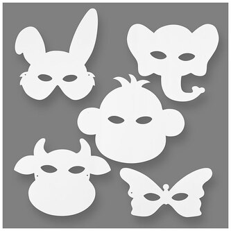 Maski papierowe do ozdobienia Zwierzęce, 16 szt., Creative