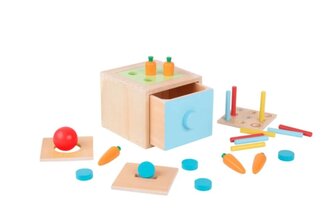 Tooky Toy - Montessori box vkládačka 4v1