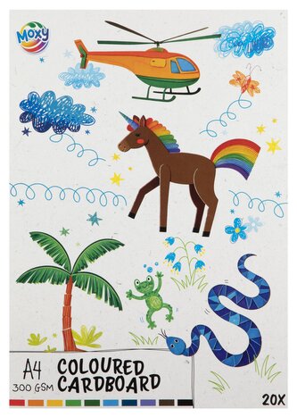 Barevný papír, A4, 300 gsm, 20 listů