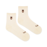 Tříčtvrteční ponožky Medvídek Béžové L (43-46)