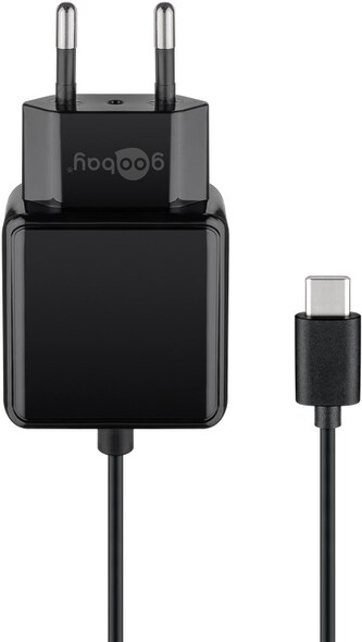 Goobay USB-C napájecí zdroj 5V, 3A (15 W) univerzální nabíječka pro zařízení s připojením USB, 1,5m