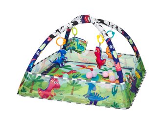 Hrací deka s hrazdou a míčky Dino Forest