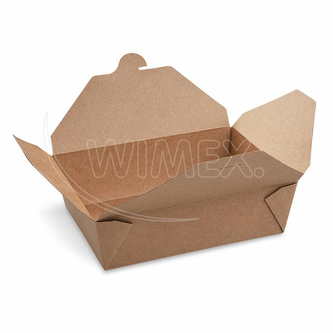 Food box (PAP/PE) nepromastitelný kraft `L` 195 x 138 x 88 mm 2500ml [40 ks]