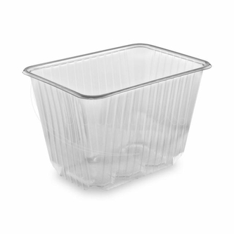 Vanička (PP) hranatá průhledná 186 x 133 mm 2000ml [50 ks]