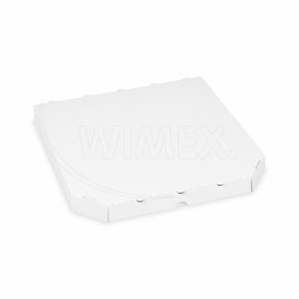 Krabice na pizzu (mikrovlnitá lepenka) E6 extra-pevná bílá 32 x 32 x 3 cm [100 ks]