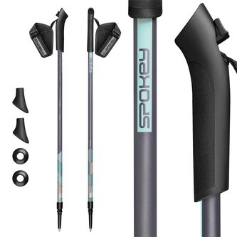 Spokey CLOUD Hole Nordic Walking, 2dílné, mint