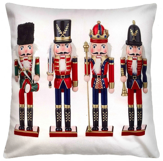 Vánoční polštář LOUSKÁČEK X. 40x40 cm Mybesthome