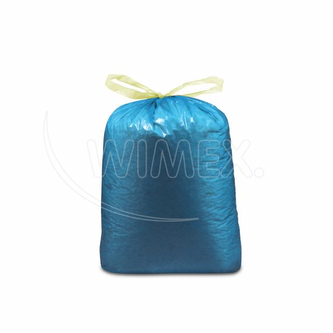 Pytel na odpadky (LDPE) zatahovací modrý 70 x 100 cm 120L [10 ks]