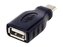 PremiumCord Adaptér USB-C/male - USB2.0 A/female, OTG, černá