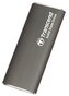 Transcend ESD265C 1TB, USB 10Gbps Type C, Externí SSD disk (3D NAND flash), kompaktní rozměry, šedý