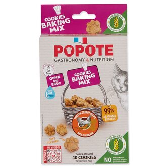 Pečící směs Popote kuřecí Grain Free pro kočky 200g