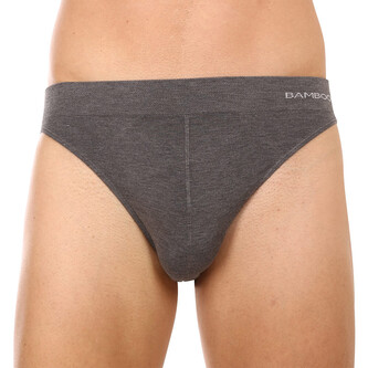 Pánské slipy Gino bambusové šedé (50004) S