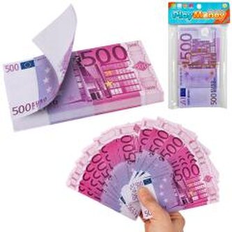 Banknoty zabawkowe pieniądze 500 euro Banknoty zabawkowe pieniądze 500 euro